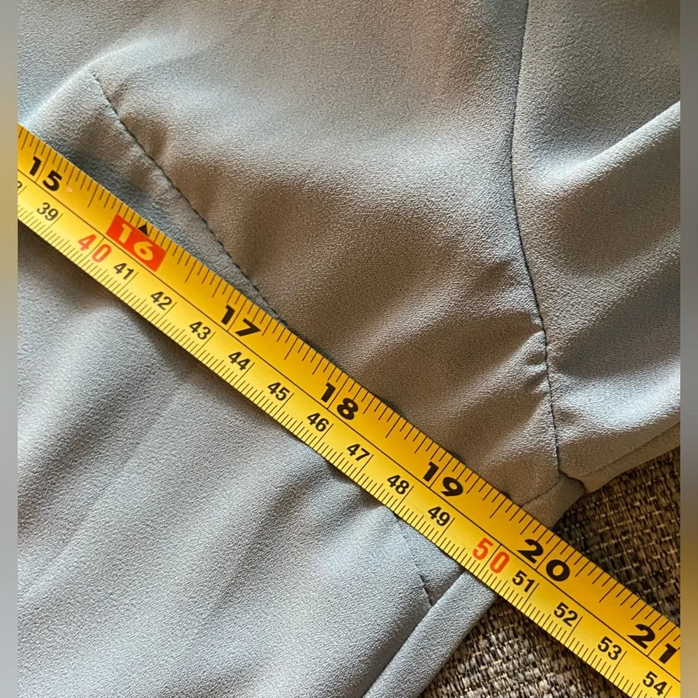 NWOT Beautiful Powder Slate Blue Blouse - Picture 9 of 15
